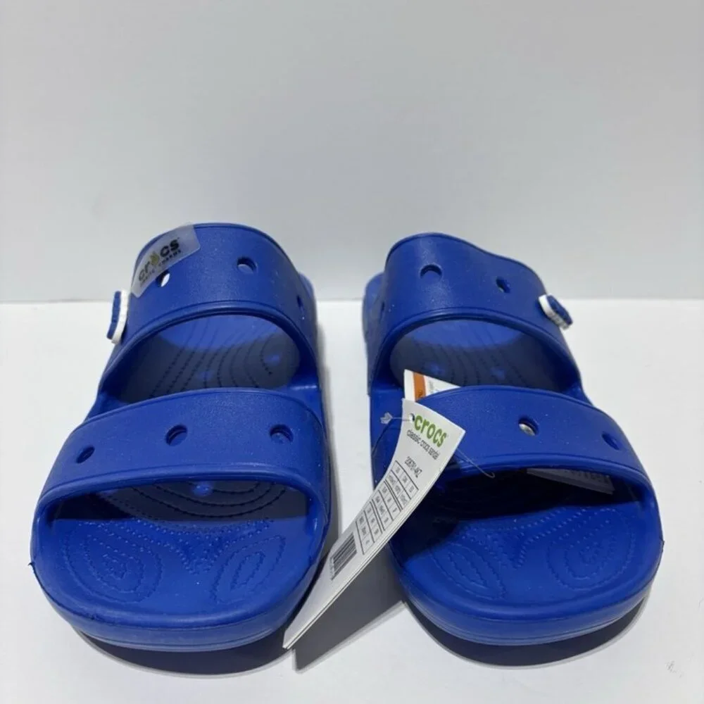 Crocs Men’s Classic Flip Flop Sandals Blue, Size 10 M